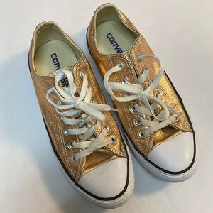 Gold Low-Top Converse
